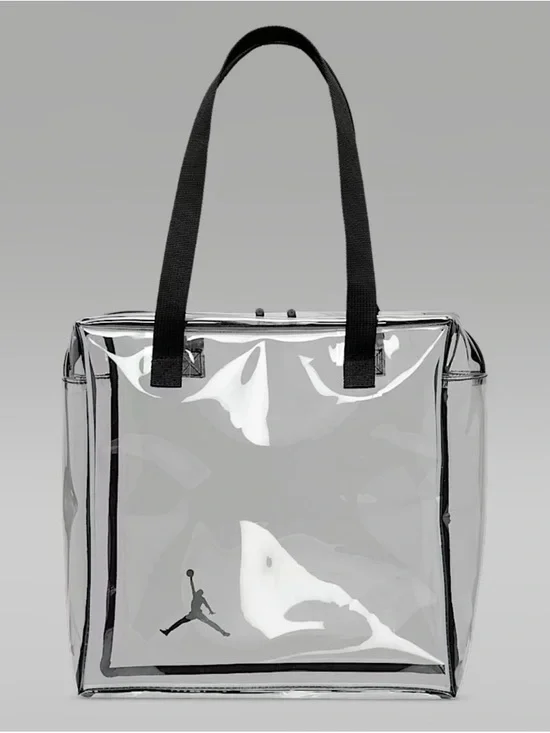 Jordan Clear Stadium Tote Bag with zipper closure - Picture 3 of 6